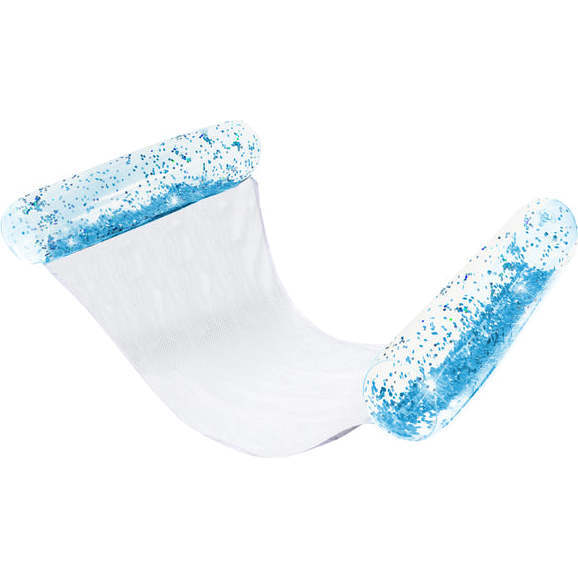 Pool Hammock with Glitter - Aqua Glitter - Pool Floats - 1