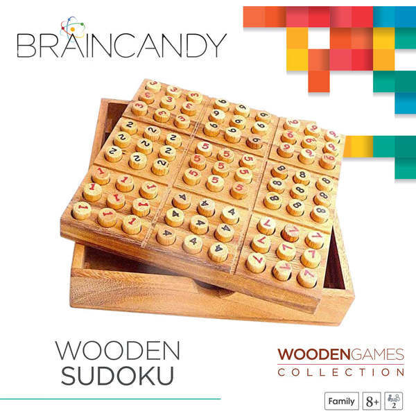 BrainCandy Wooden Sudoku Challenge - Games - 3