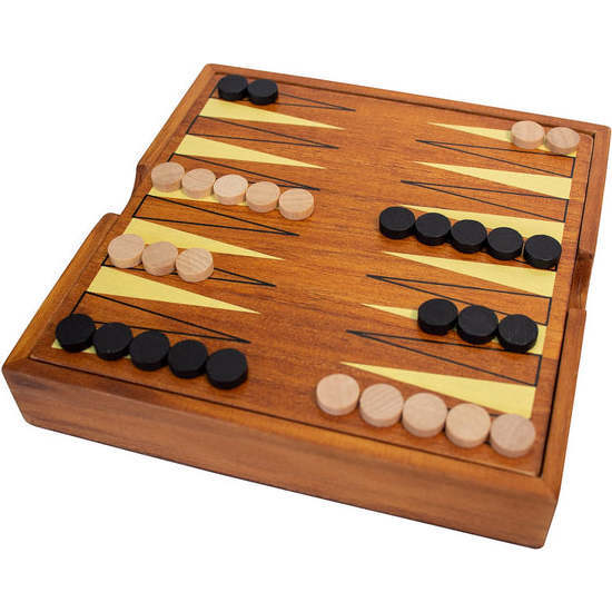 BrainCandy Wooden Backgammon - Games - 1