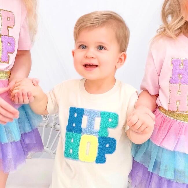 Hip Hop Patch Easter Short Sleeve T-Shirt, Natural - T-Shirts - 2