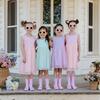 Lavender Confetti Flower Tank Tutu Dress, Lavender - Dresses - 4