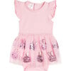 Easter Bunny Short Sleeve Tutu Bodysuit, Pink - Onesies - 1 - thumbnail