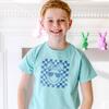 Easter Bunny Smiley Short Sleeve T-Shirt, Aqua - T-Shirts - 2