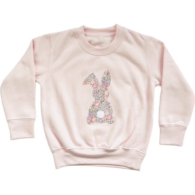 Liberty of London Bunny Children's Jumper, Pale Pink