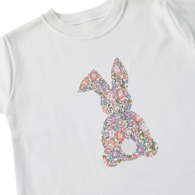 Liberty of London Childrens Bunny Short Sleeve T-Shirt, White - T-Shirts - 3