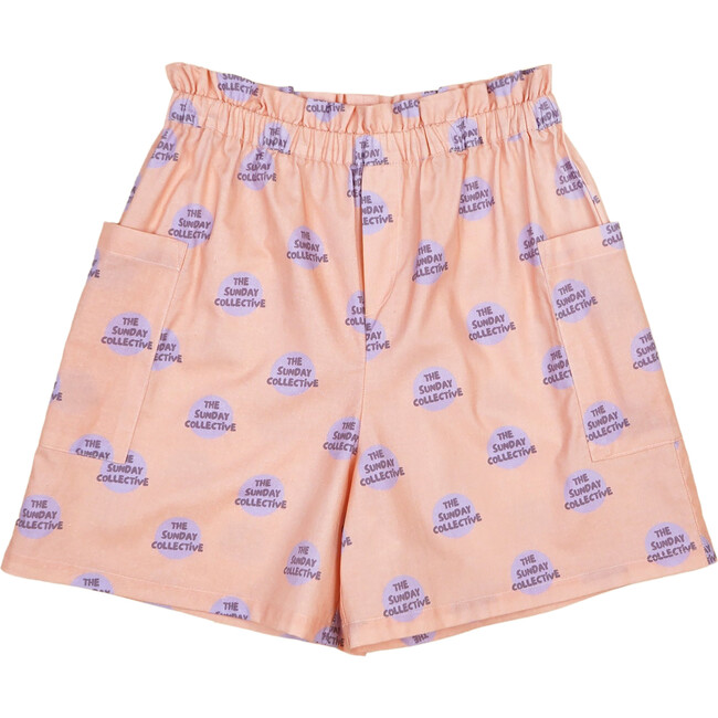 Weekend Paperbag Shorts , Playground Peach
