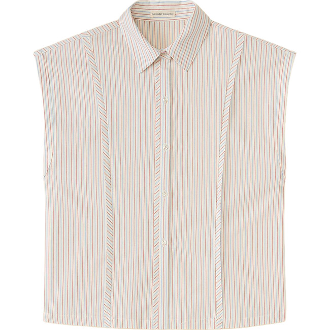 Tunic Style Buttondown , Americana Stripe