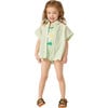 Tunic Style Buttondown , Mint Stripe - Button Downs - 2