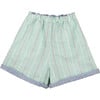 Summer Shorts , Aqua Stripe - Shorts - 1 - thumbnail