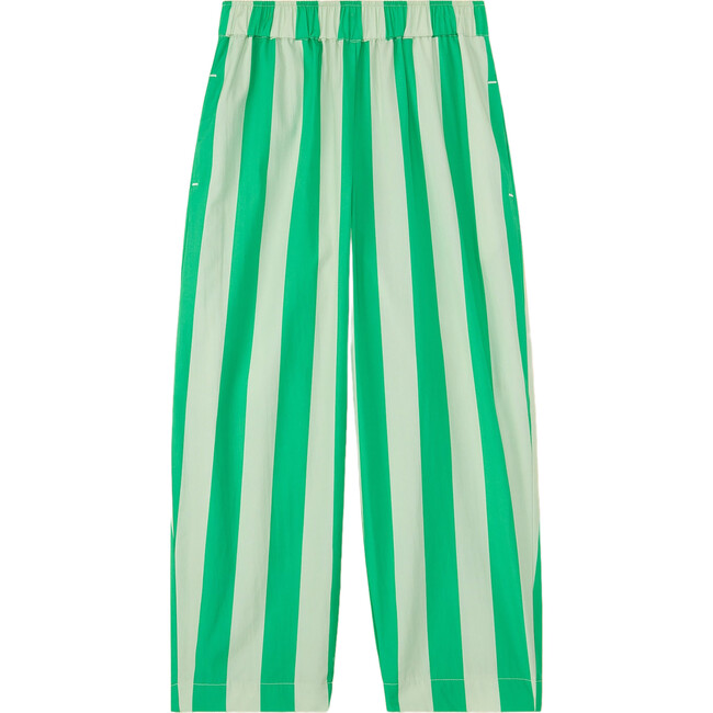 Organic Friday Pant , Green Stripe
