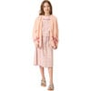 Lightweight Classroom Cardigan , Pink Check - Cardigans - 2