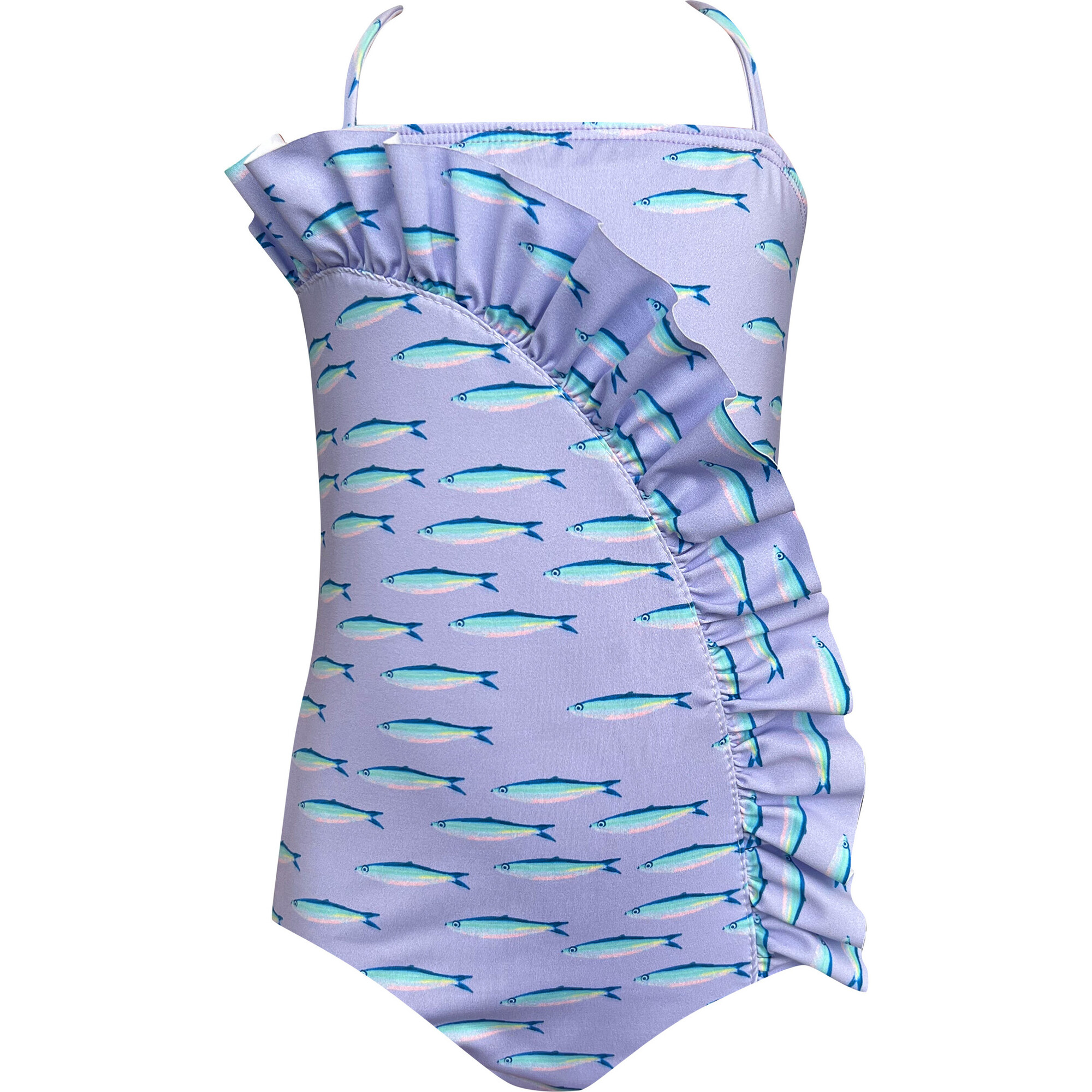 Cardumen Waves One-Piece Swimsuit, Purple - One Pieces - 1