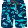 Fiesta En El Mar Swimshorts, Deep Blue - Swim Trunks - 1 - thumbnail