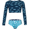 Cardumen Sun Long Sleeve Bikini, Deep Blue - Two Pieces - 1 - thumbnail