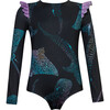 Ballena Tornasol Wings Long Sleeve Swimsuit, Multicolors - One Pieces - 1 - thumbnail