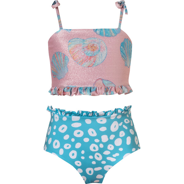 Conchas Rosado Dani Bikini, Multicolors - Pepita & Me Swim | Maisonette