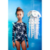 Estrella De Mar Wings Long Sleeve Swimsuit, Deep Blue - One Pieces - 2