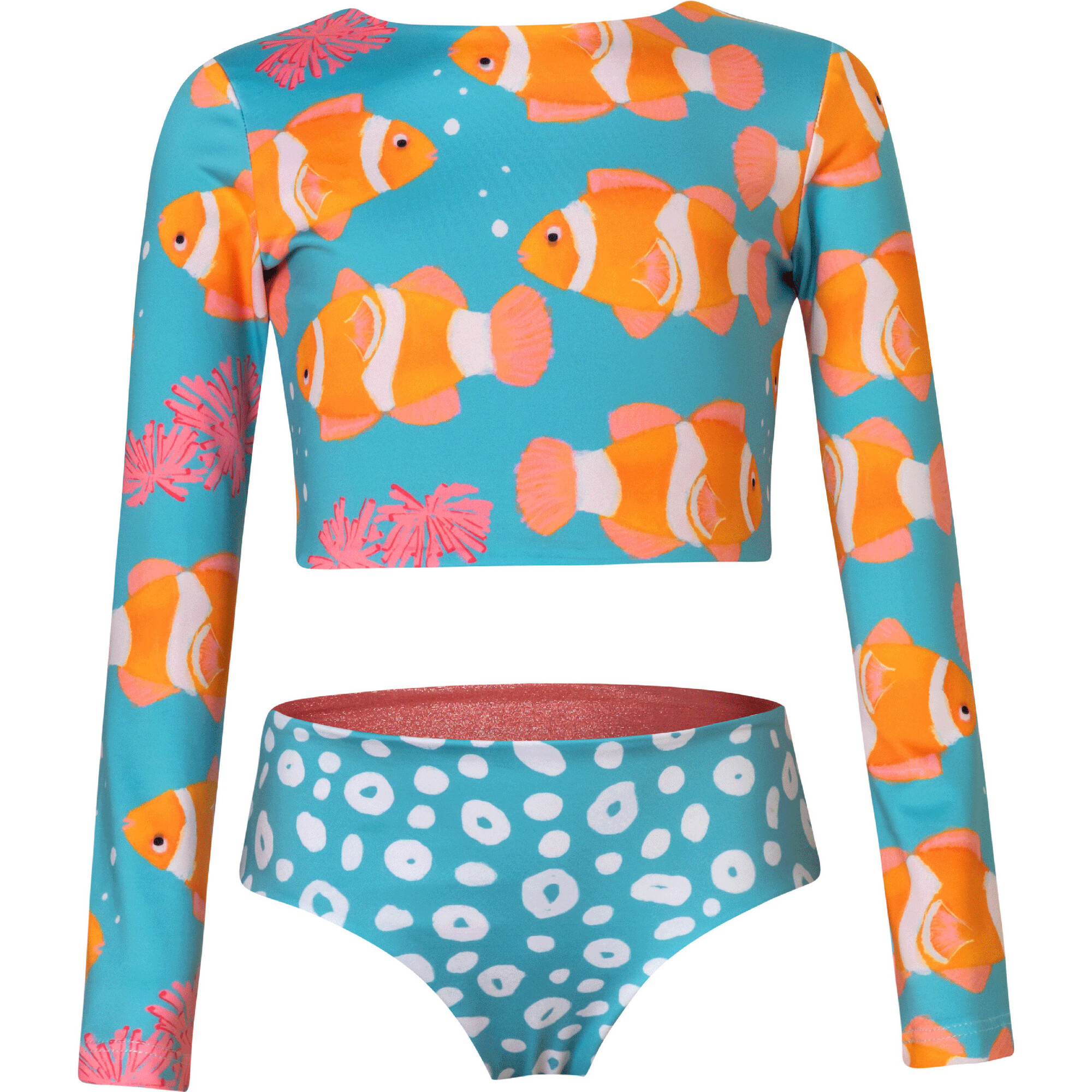 Nemo Y Anemona Wings To Fly Sun Long Sleeve Bikini, Multicolors - Two Pieces - 1