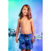 Leo & Remora Drawstring Swimshorts, Blue - Swim Trunks - 3