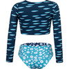 Cardumen Sun Long Sleeve Bikini, Deep Blue - Two Pieces - 3