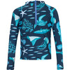 Fiesta En El Mar Print Rashguard, Deep Blue - Rash Guards - 3