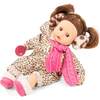 Muffin 13" Baby Doll with Brown Hair Sleepy Brown Eyes and Winter Outfit - Dolls - 1 - thumbnail