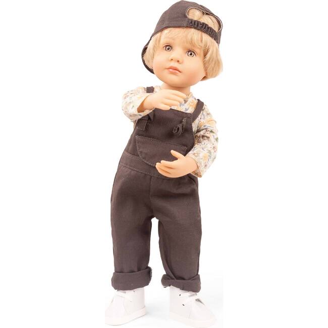 Little Kidz Max 14" Multi-Jointed Standing Doll with Blonde Hair to Wash and Style