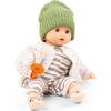 Muffin Baby 13" Baby Doll with Sleepy Brown Eyes and Striped City Outfit - Dolls - 1 - thumbnail