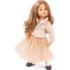 Happy Kidz Greta 19.5" Multi-Jointed Standing Doll With Long Brown Hair Dressed in Elegant Clothing - Dolls - 1 - thumbnail