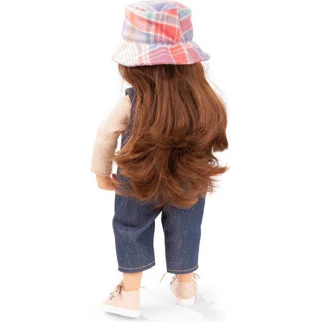 Little Kidz Grete Doll 14" Multi-Jointed Standing Doll with Long Brown Hair to Wash and Style - Dolls - 3