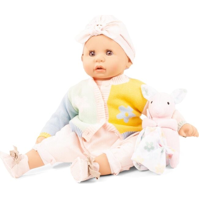 Cookie 19" Baby Doll with Colorful Outfit Stuffed Animal and Sleepy Brown Eyes - Dolls - 3