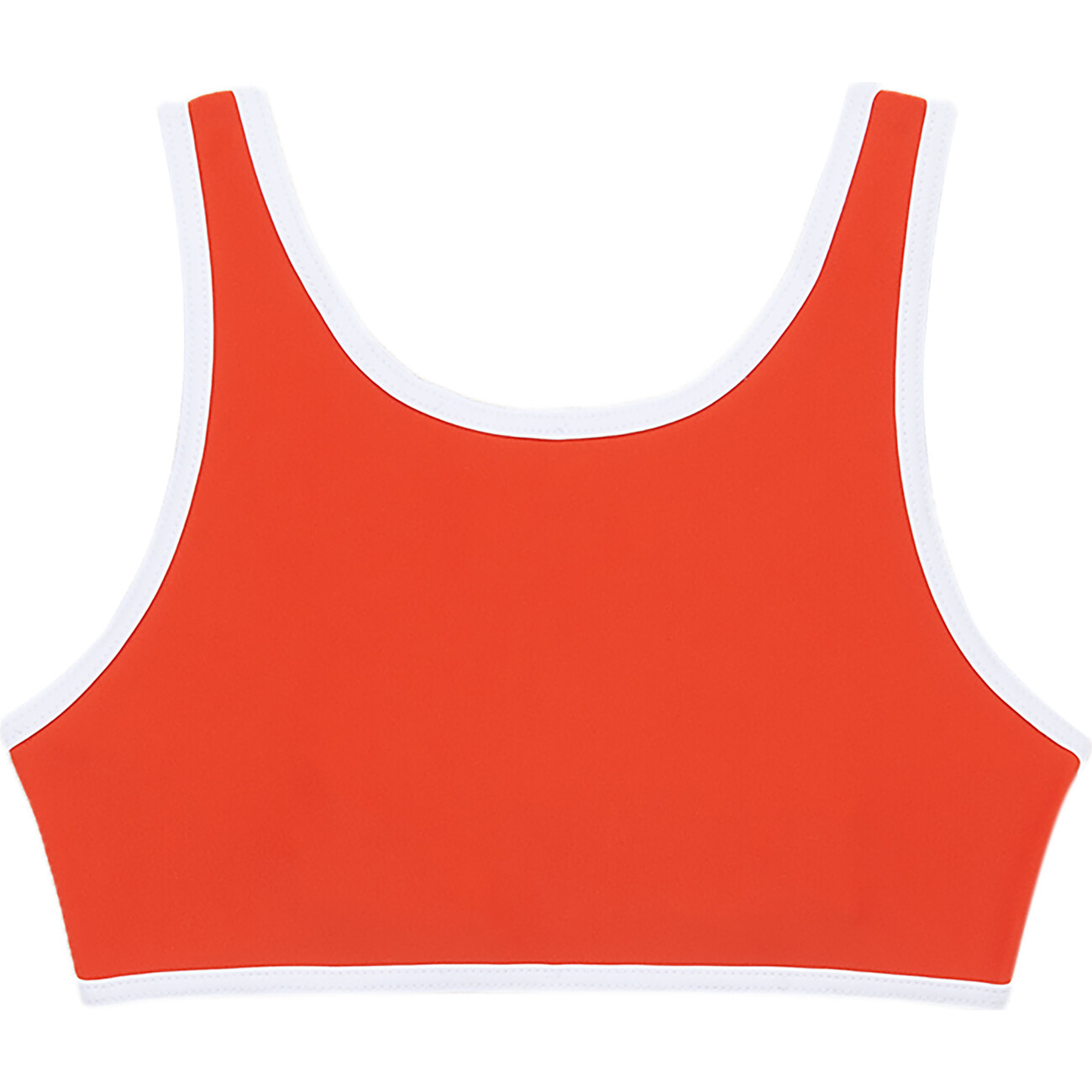 Sleeveless Back Tie Swim Top, Rosso - Misha & Puff Swim