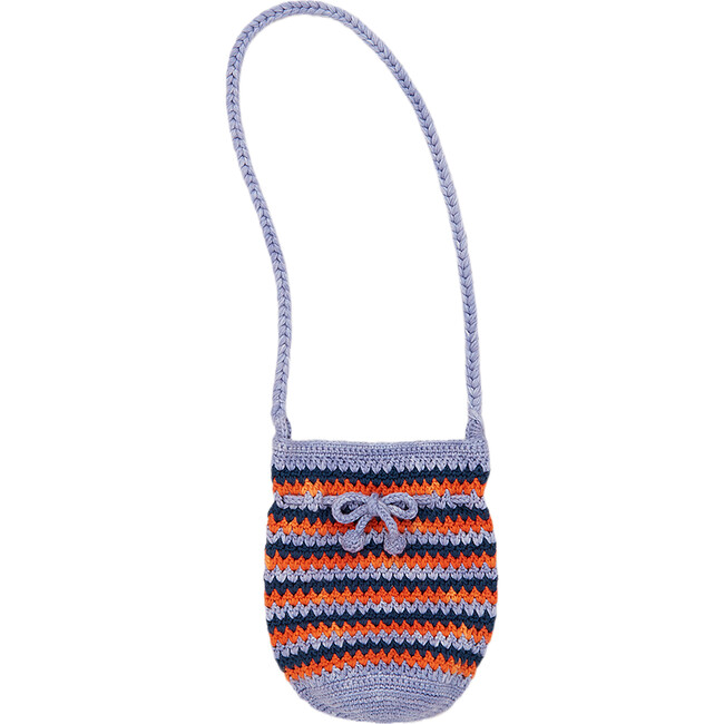 Wellfleet Crochet Shoulder Bag, Pewter