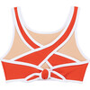 Sleeveless Back Tie Swim Top, Rosso - Two Pieces - 3
