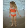 Sleeveless Back Tie Swim Top, Rosso - Two Pieces - 4