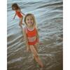 Sleeveless Back Tie Swim Top, Rosso - Two Pieces - 6
