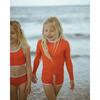 Sleeveless Back Tie Swim Top, Rosso - Two Pieces - 7