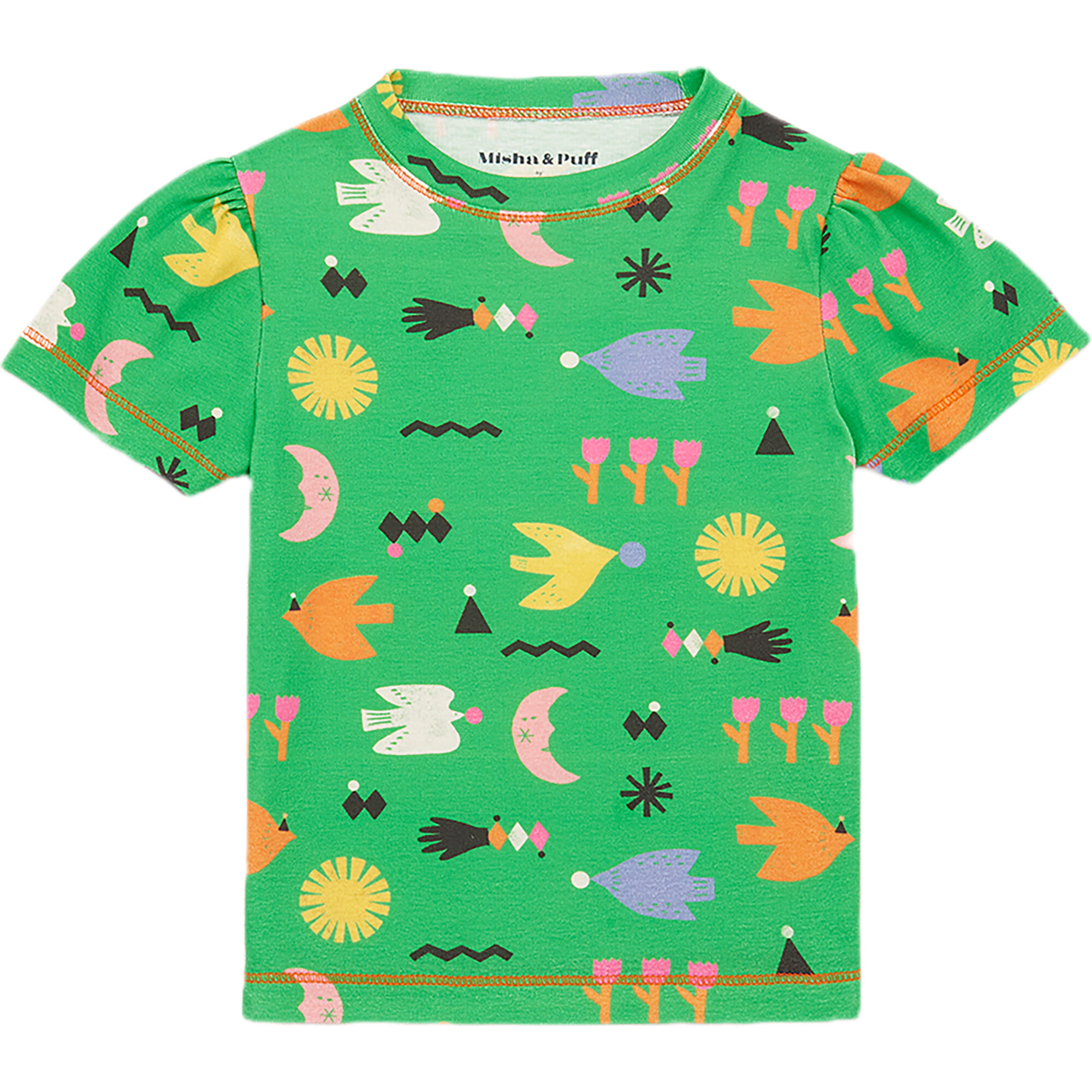【misha＆puff】Daleyden happymoon Tee18-24m Maisie Tee, Clover Daleyden Fete - Misha & Puff Tops