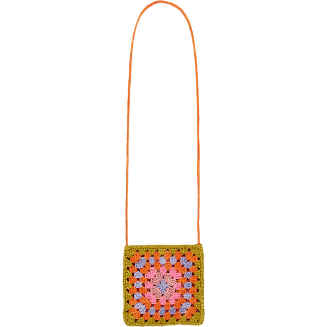 Crochet Big Square Bag, Pistachio