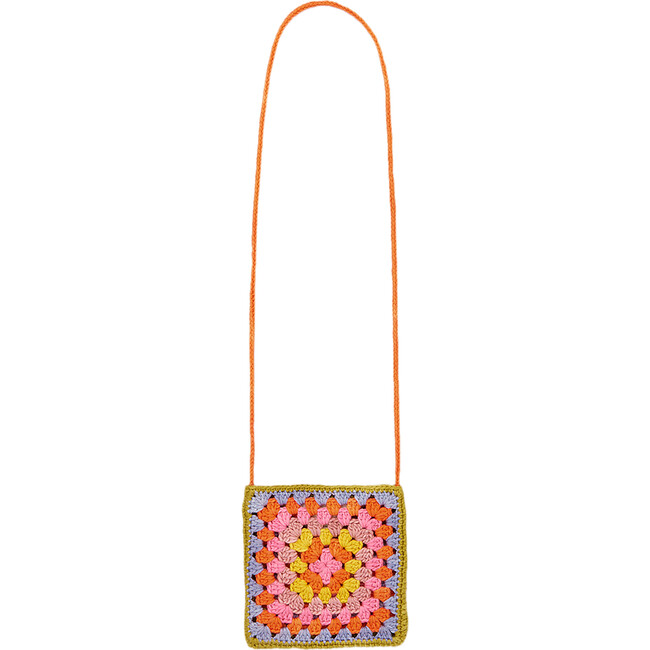 Crochet Big Square Bag, Pistachio - Bags - 3