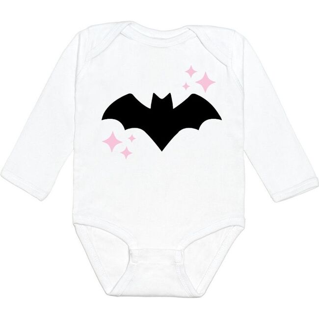Bat L/S Bodysuit, White - Shirts - 1