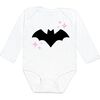 Bat L/S Bodysuit, White - Shirts - 1 - thumbnail