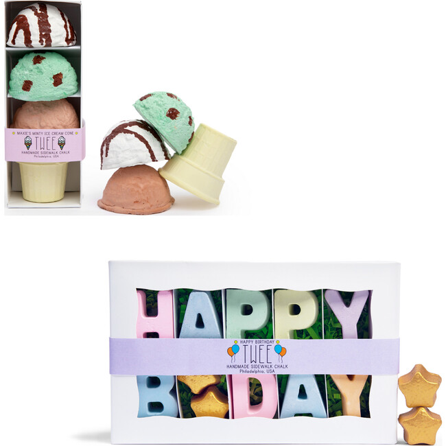 TWEE Bundle: Happy Birthday Gift Box and Maxie's Minty Ice Cream Cone