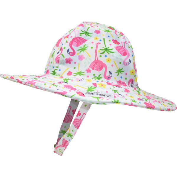UPF 50 Summer Splash Swim Hat, Flamingo Party