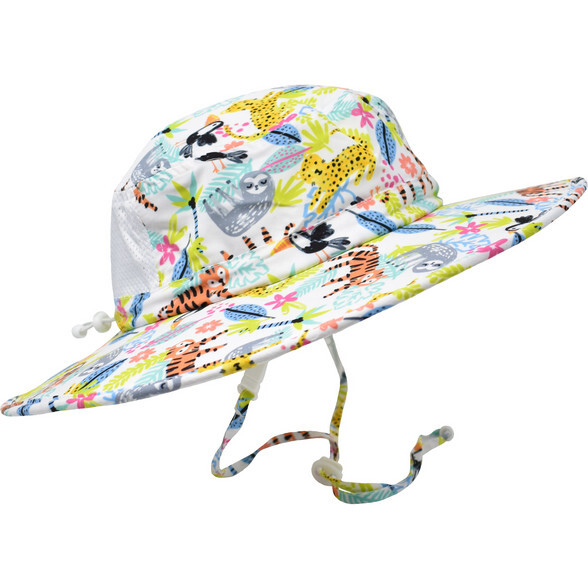 UPF 50+ Flap Happy Outdoor Sun Hat, Wild Jungle