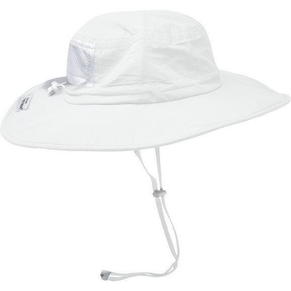 Adult UPF 50+ Flap Happy Outdoor Sun Hat, White - Sun Hats - 1