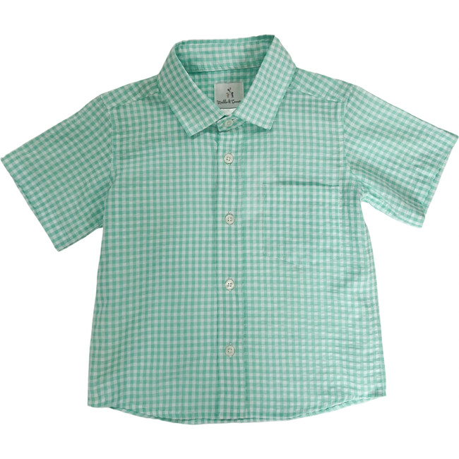 Spring Days Button Down, Mint Check