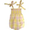 Pink Lemonade Baby Girl Bubble, Pink and Yellow - Rompers - 1 - thumbnail