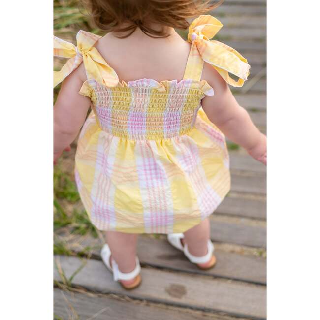 Pink Lemonade Baby Girl Bubble, Pink and Yellow - Rompers - 4