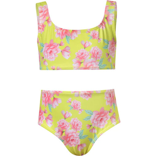 Olivia Sleeveless Bikini Set, Lemon Garden